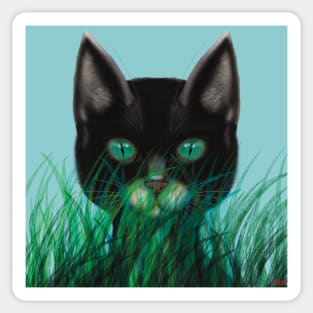 The Curious Cat Sticker